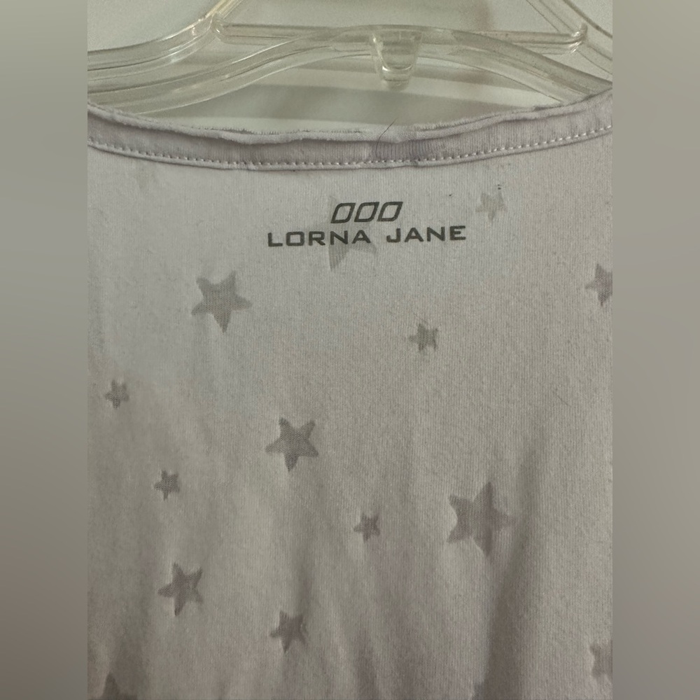 White Lorna Jane “Stars” tank Size S
